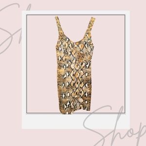 ZARA Snake Print Body-con Dress